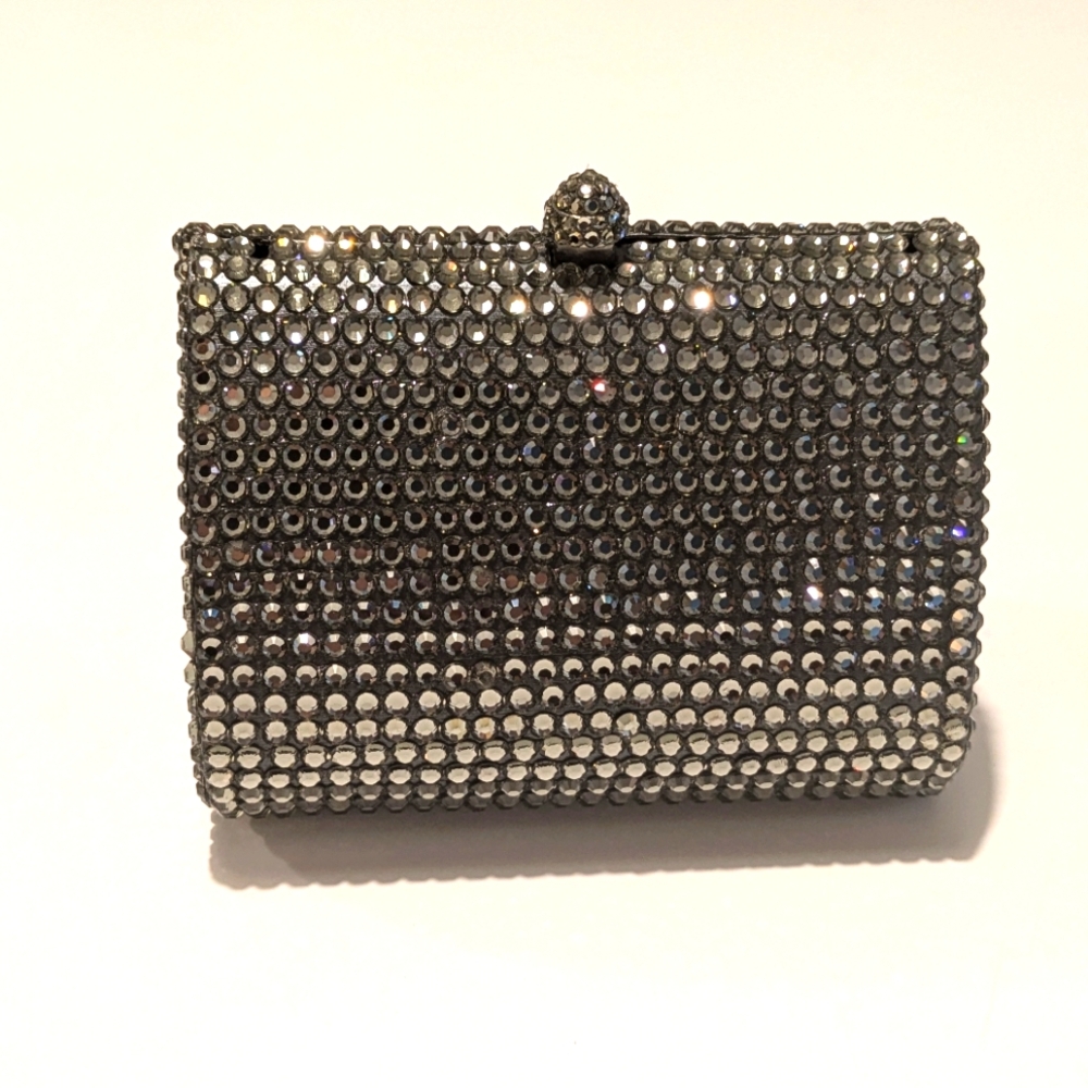 Silver Crystal Clutch